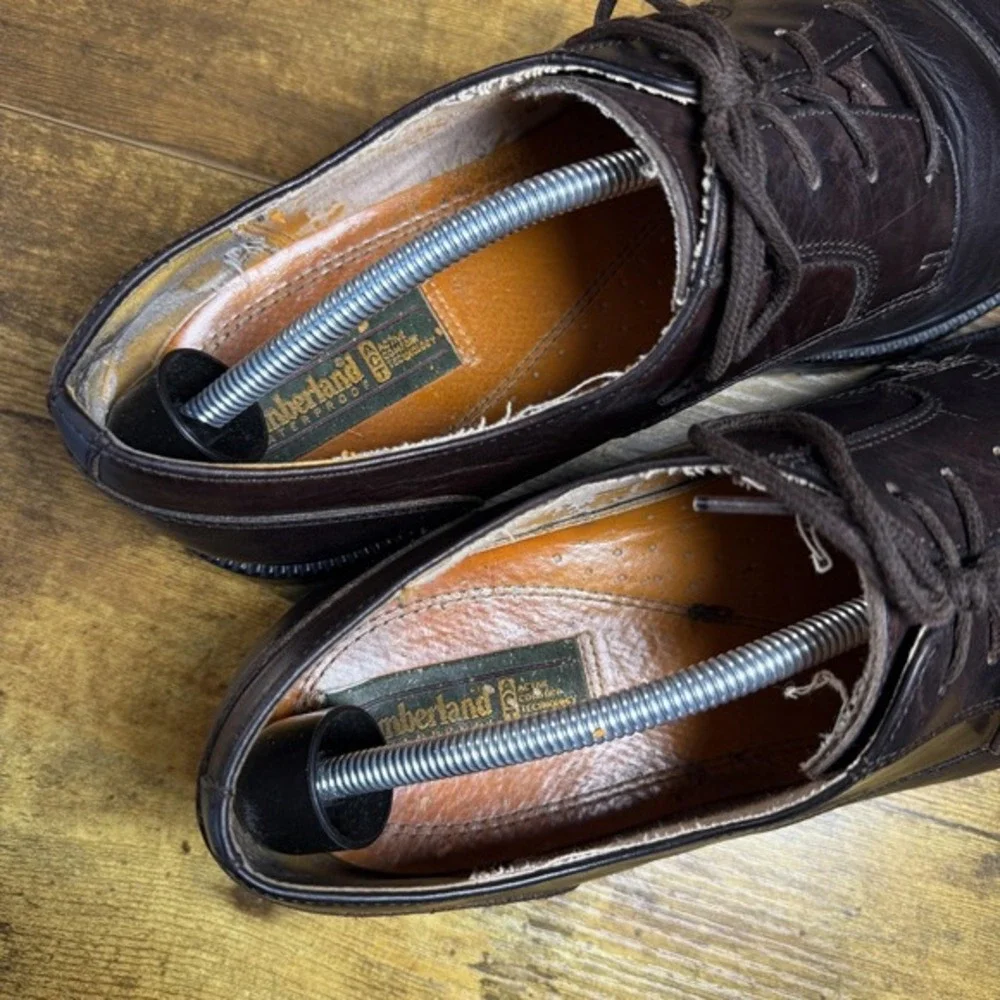 Timberland ACT Waterproof Brown Leather‎ Cap Toe Oxford Mens 13M